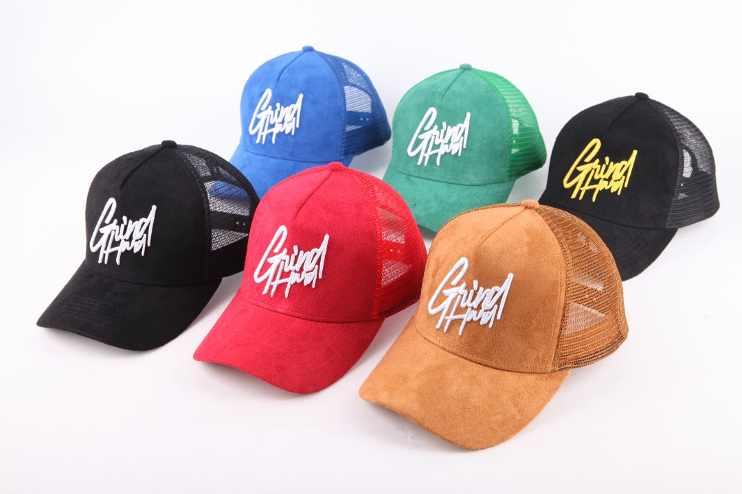 Suede trucker sales hat
