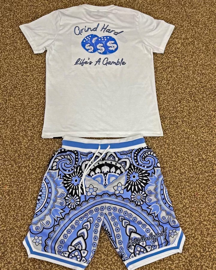 Blue Bandana Set