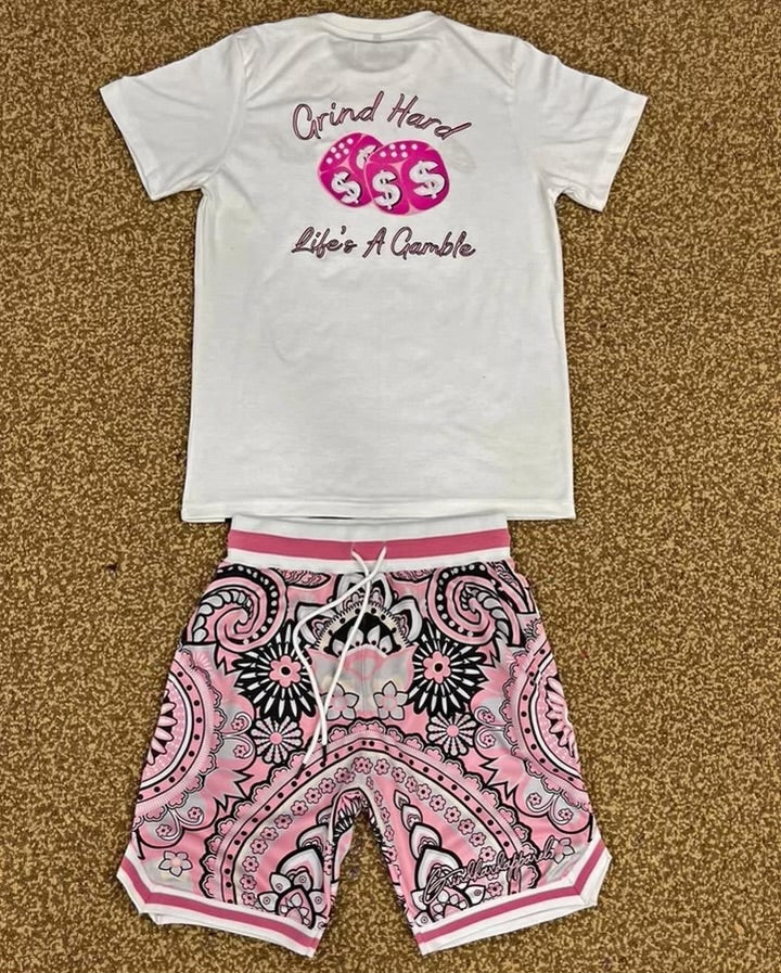 Pink Bandana Set