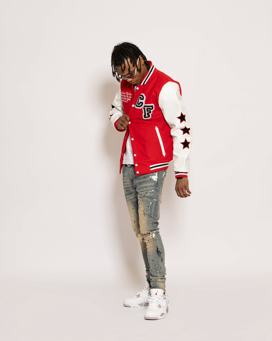 Red Chosen-Few Varsity Jacket – GrindHarddApparel