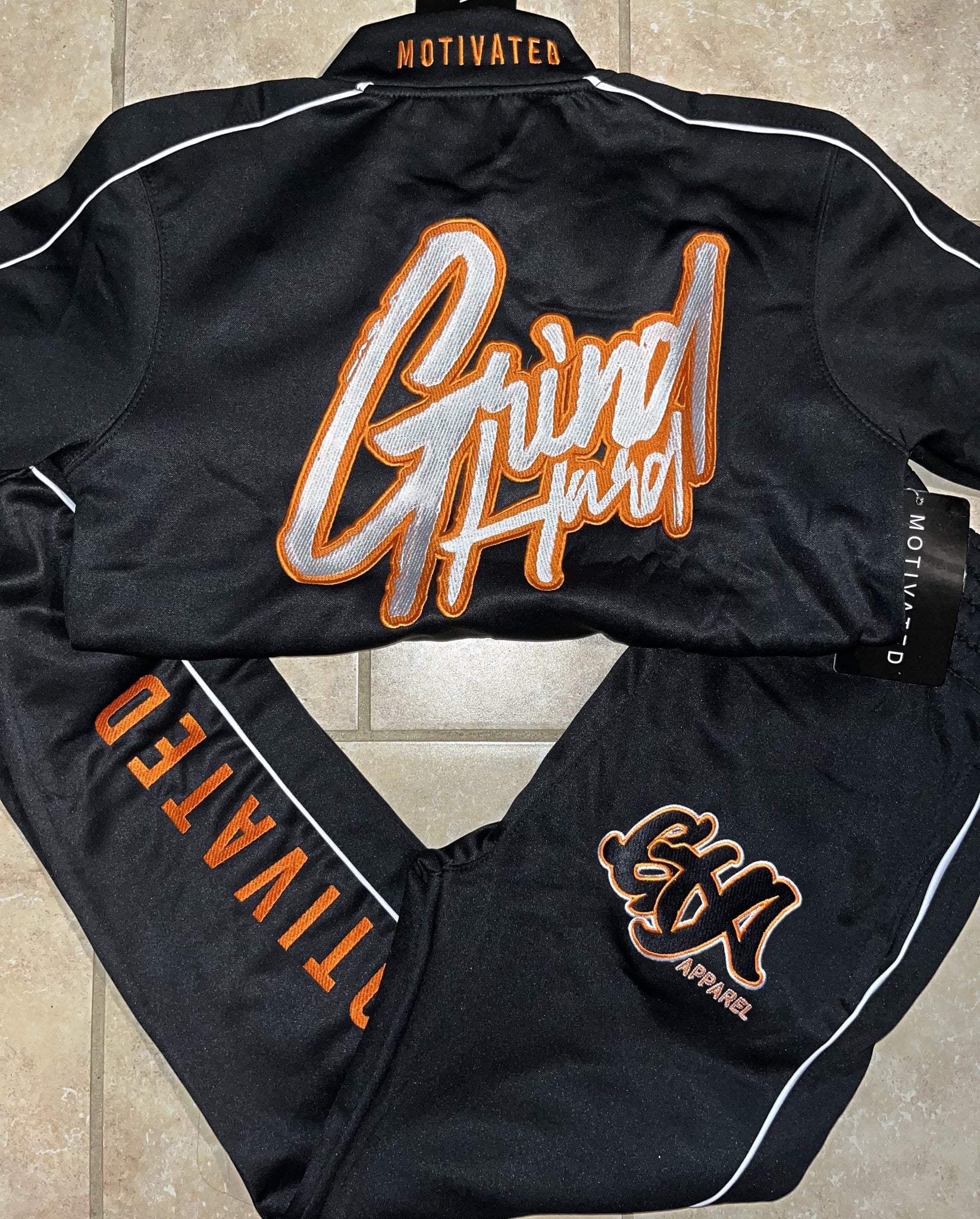 Orange Motivated TrackSuit