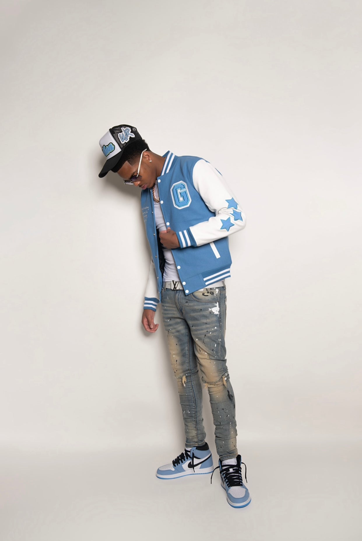Carolina Blue GrindHard University Letterman