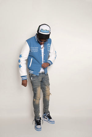 Carolina Blue GrindHard University Letterman