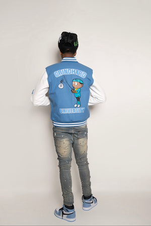 Carolina Blue GrindHard University Letterman