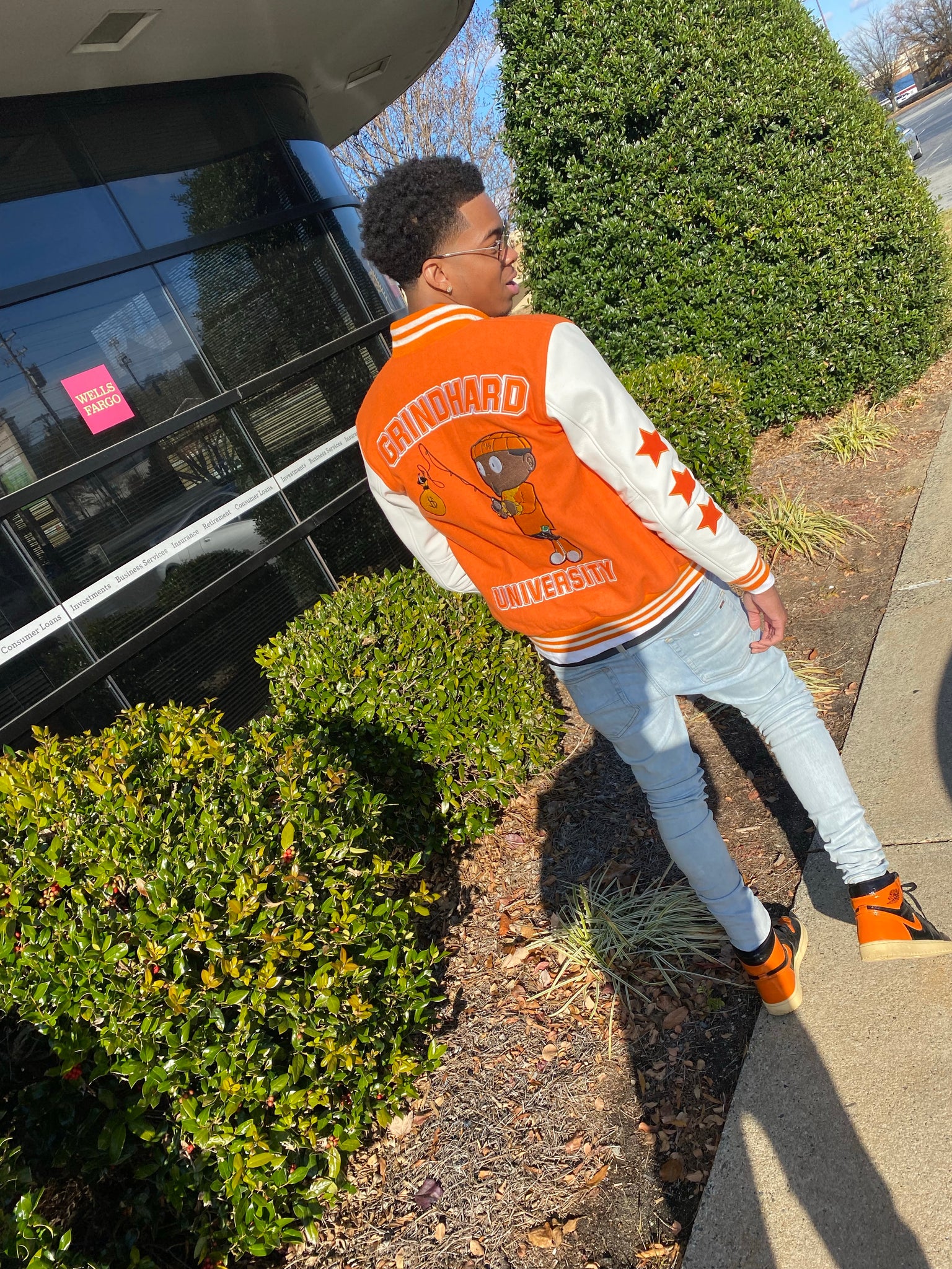 Orange GrindHard University Letterman