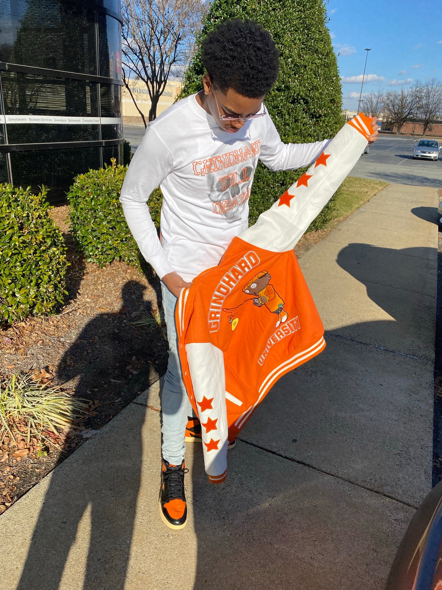 Orange GrindHard University Letterman